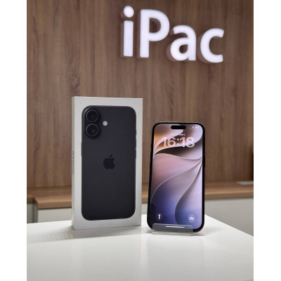  Apple iPhone 16 128Gb Black (Чёрный) Nano-sim + eSim б/у